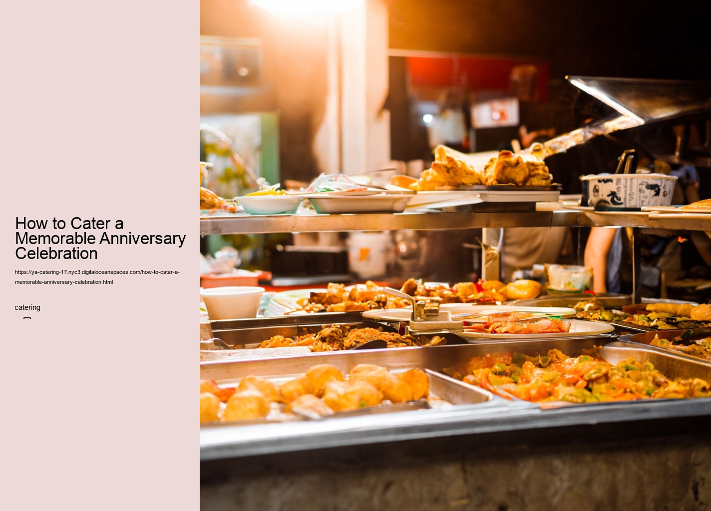 How to Cater a Memorable Anniversary Celebration