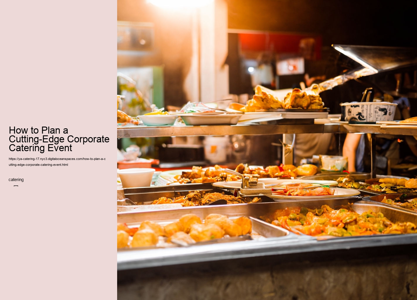 How to Plan a Cutting-Edge Corporate Catering Event