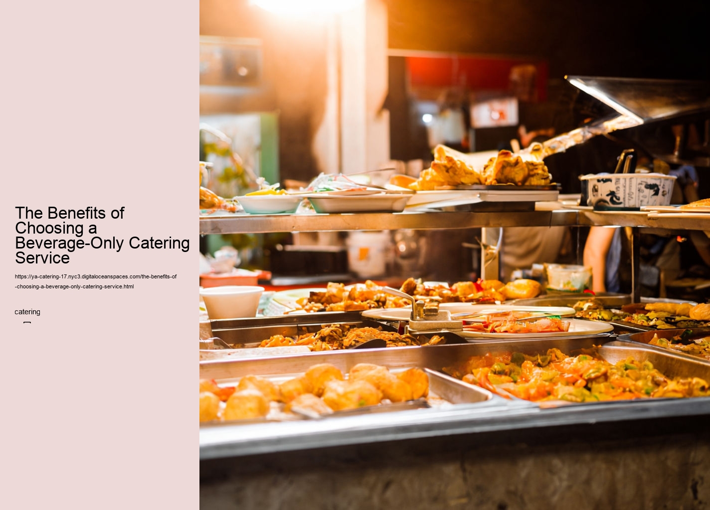 The Benefits of Choosing a Beverage-Only Catering Service